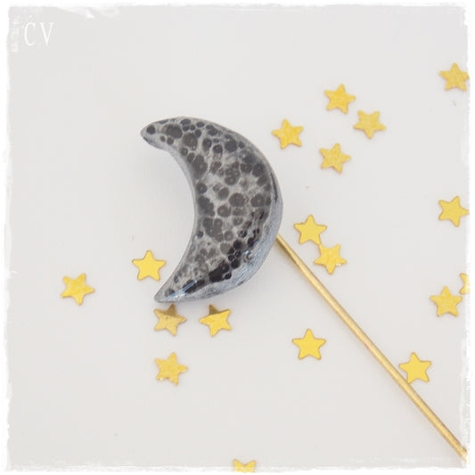 Crescent Moon Stick Pin
