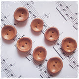 Handmade Small Brown Buttons