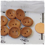 Caramel Brown Polymer Clay Buttons