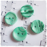 Handmade Striped Polymer Clay Buttons