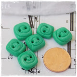 Mint Green Square Buttons