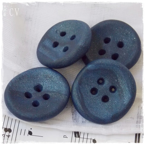 Blue Oversized Buttons