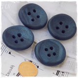 Blue Polymer Clay Buttons
