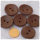Large Brown Buttons