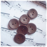 Handmade Polymer Clay Buttons in Brown