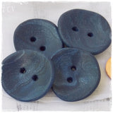 Handmade Navy Blue Buttons