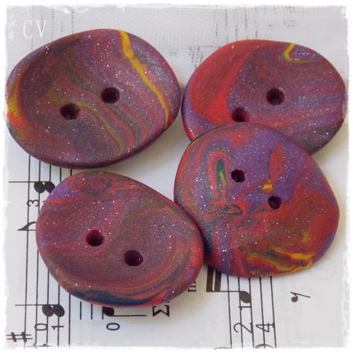 Artistic Polymer Clay Buttons