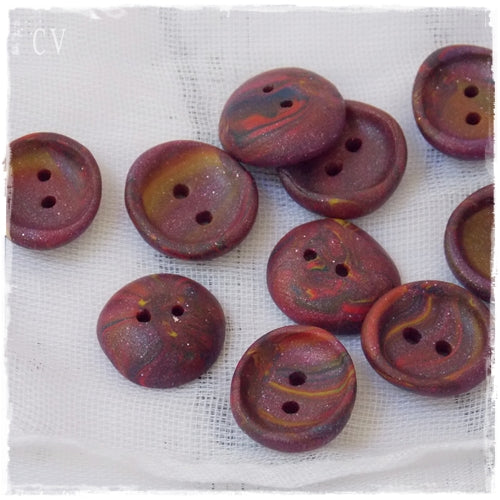 Handmade Polymer Clay Buttons