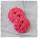 Pink Polymer Clay Buttons