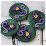 Fairy Polymer Clay Buttons