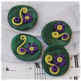 Woodland Polymer Clay Buttons