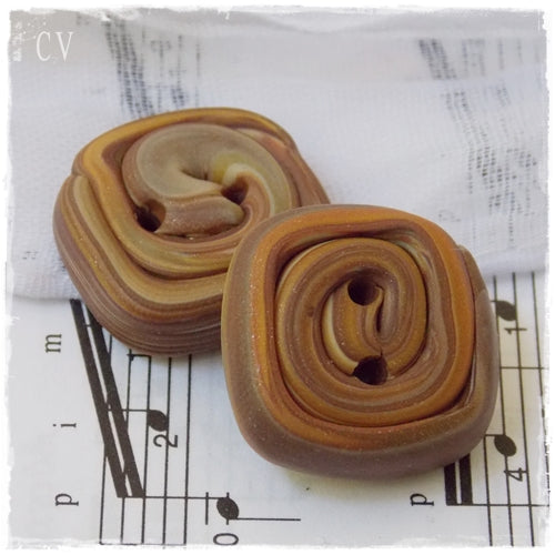 Extra Large Brown Buttons