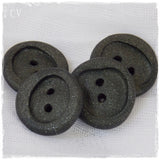 Round Artistic Black Buttons