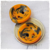 Orange Tribal Buttons