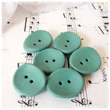 Large Turquoise Polymer Clay Buttons