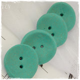 Large Oval Turquoise Buttons