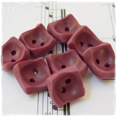Raspberry Square Buttons