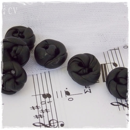 Black Artistic Buttons