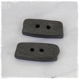 Jumbo Black Polymer Clay Buttons