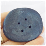 Giant Navy Blue Button