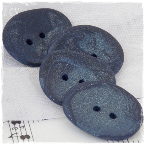 Oversized Dark Blue Buttons