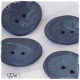 Handmade Dark Blue Polymer Clay Buttons