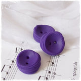 Handmade Purple Polymer Clay Buttons