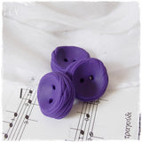 Artistic Purple Polymer Clay Buttons