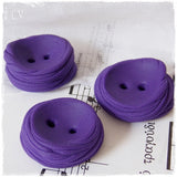 Dark Purple Polymer Clay Buttons