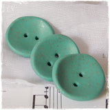 Artistic Turquoise Polymer Clay Buttons
