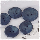 Handmade Large Blue Buttons