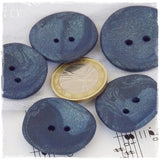 Artistic Polymer Clay Blue Buttons