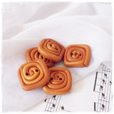 Artistic Brown Polymer Clay Buttons