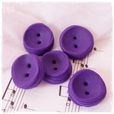 Large Purple Polymer Clay Buttons