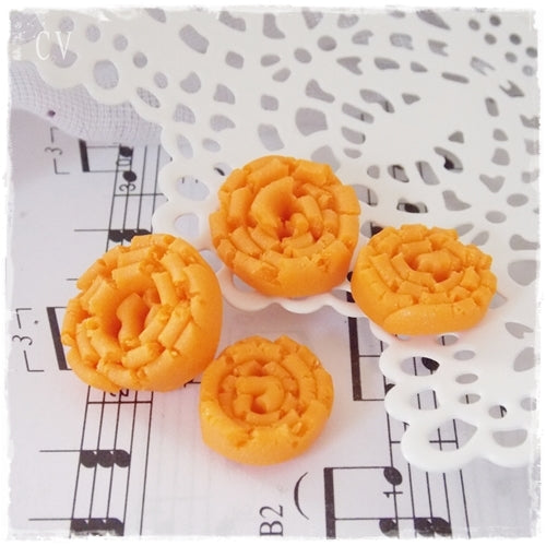 Canary Yellow Round Buttons