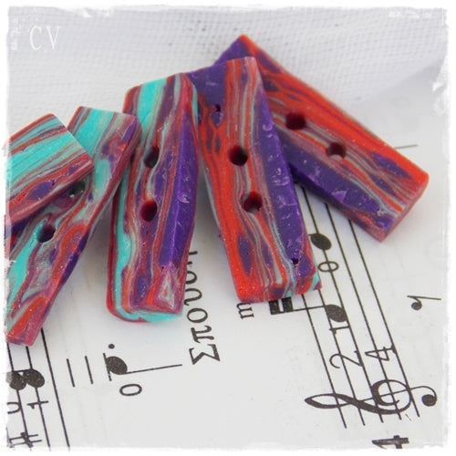 Artistic Polymer Clay Buttons
