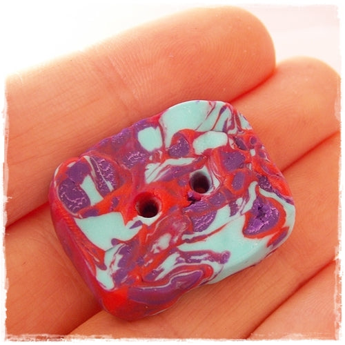 Handmade Polymer Clay Button