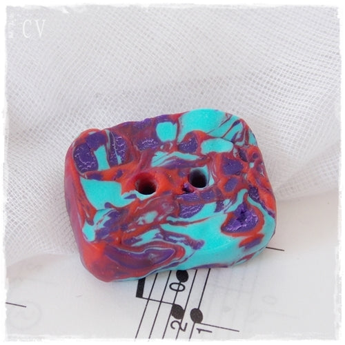 Jumbo Polymer Clay Button
