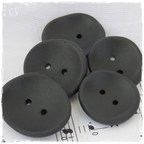 Oversized Forest Green Buttons