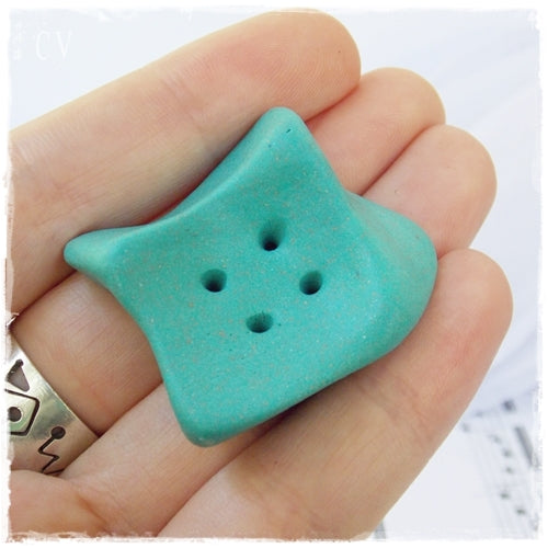 Oversized Turquoise Button