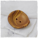 Brown Oversized Polymer Clay Button