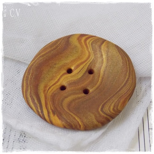 Large Brown Button