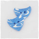 Artistic Blue Polymer Clay Buttons