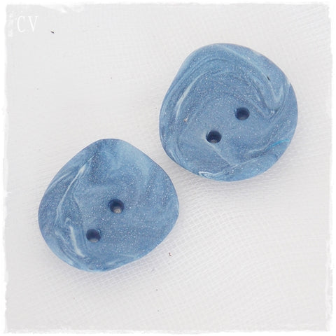 Small Round Blue Buttons