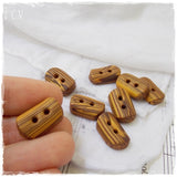 Gold Small Polymer Clay Buttons