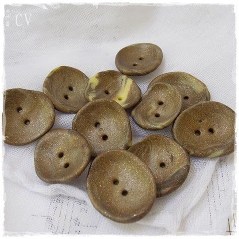 Olive Green Large Buttons