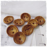 Small Stripped Polymer Clay Buttons
