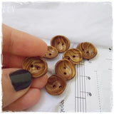 Gold Artistic Polymer Clay Buttons