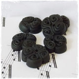 Goth Black Handmade Buttons