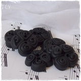 Large Black Gothic Buttons